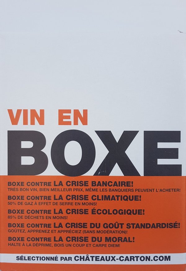 VIN EN BOXE CONTRE LA CRISE (300cl BiB)